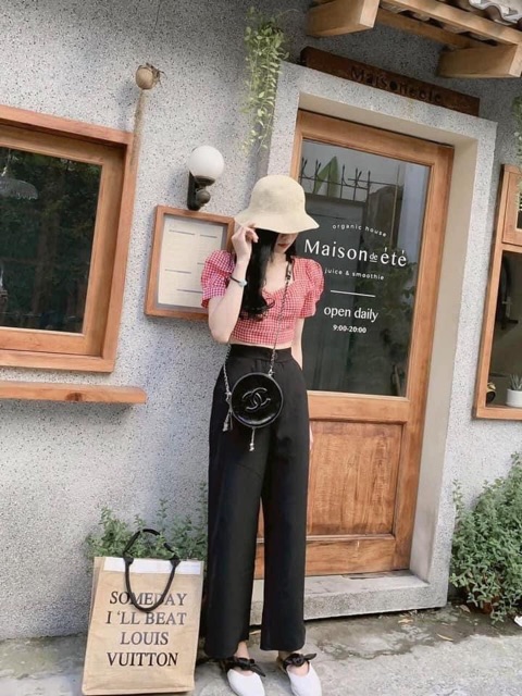 Quần Culottes Đũi Dáng Dài Siêu Hot