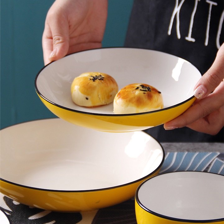 Dĩa sứ lòng sâu - dĩa sứ lòng sâu