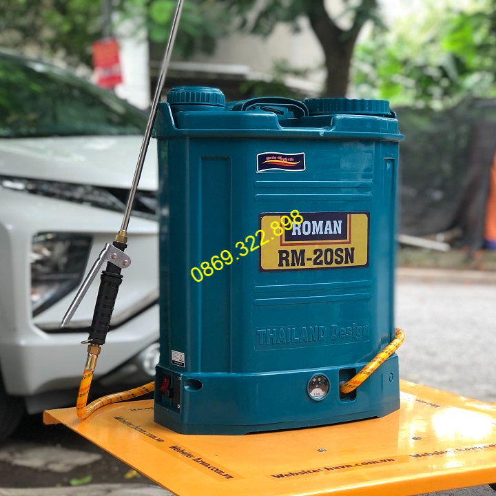 Bình Phun Xịt Điện 20L Roman RM-20SN Pin Lithium