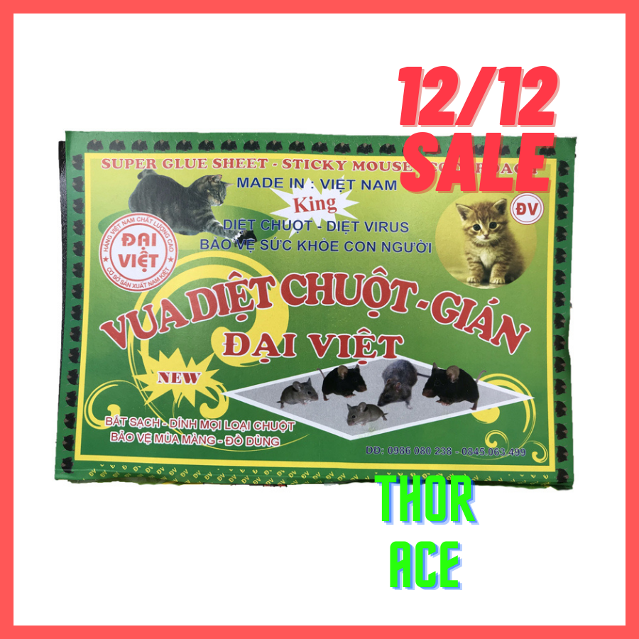[Hoàn Tiền 10%] Combo 20 tấm dính chuột gián Đại Việt chất keo siêu dính diệt chuột cả đàn sử dụng được nhiều lần
