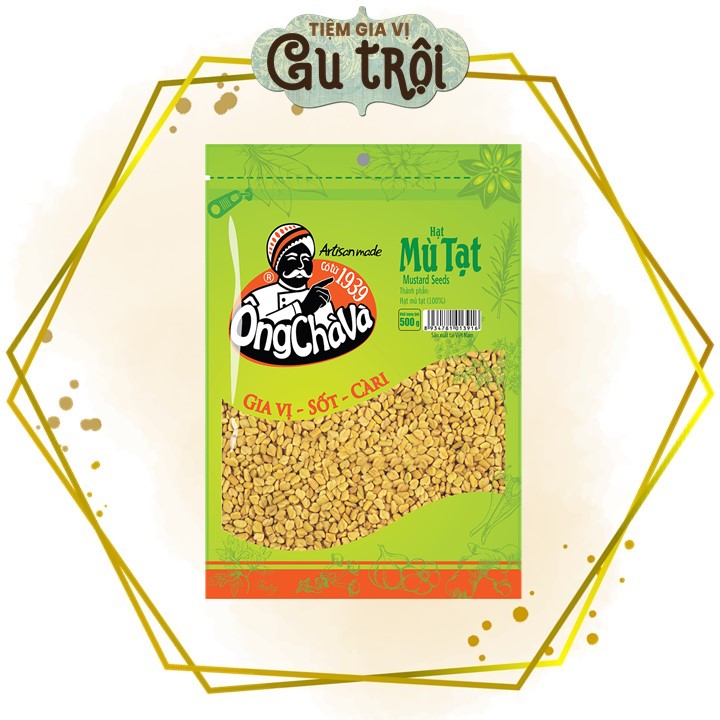 Hạt mù tạt vàng Ông Chà Và 500g (Túi) - (Mustard seeds)