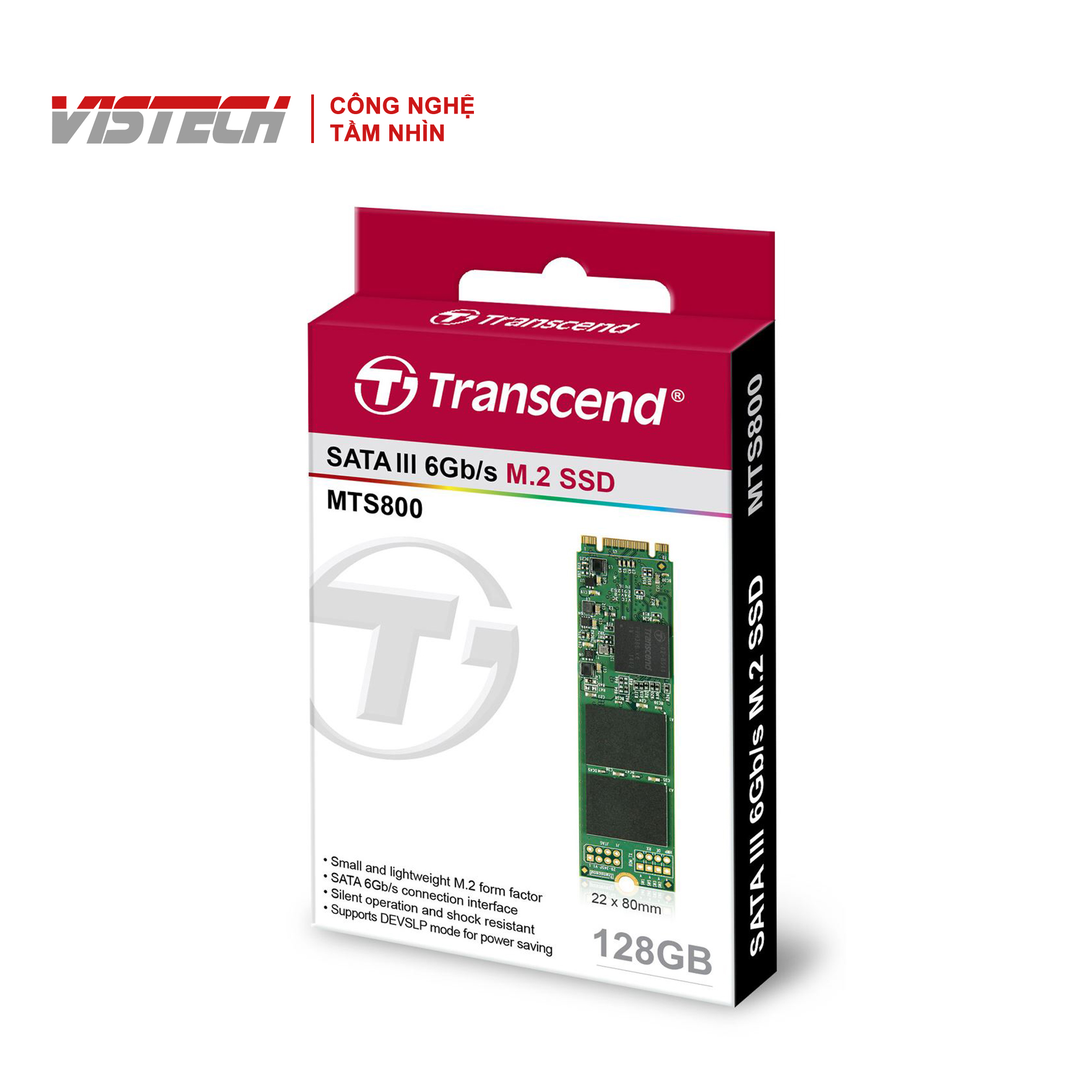 Ổ cứng SSD Transcend M.2 Sata 128GB MTS800 TS128GMTS800