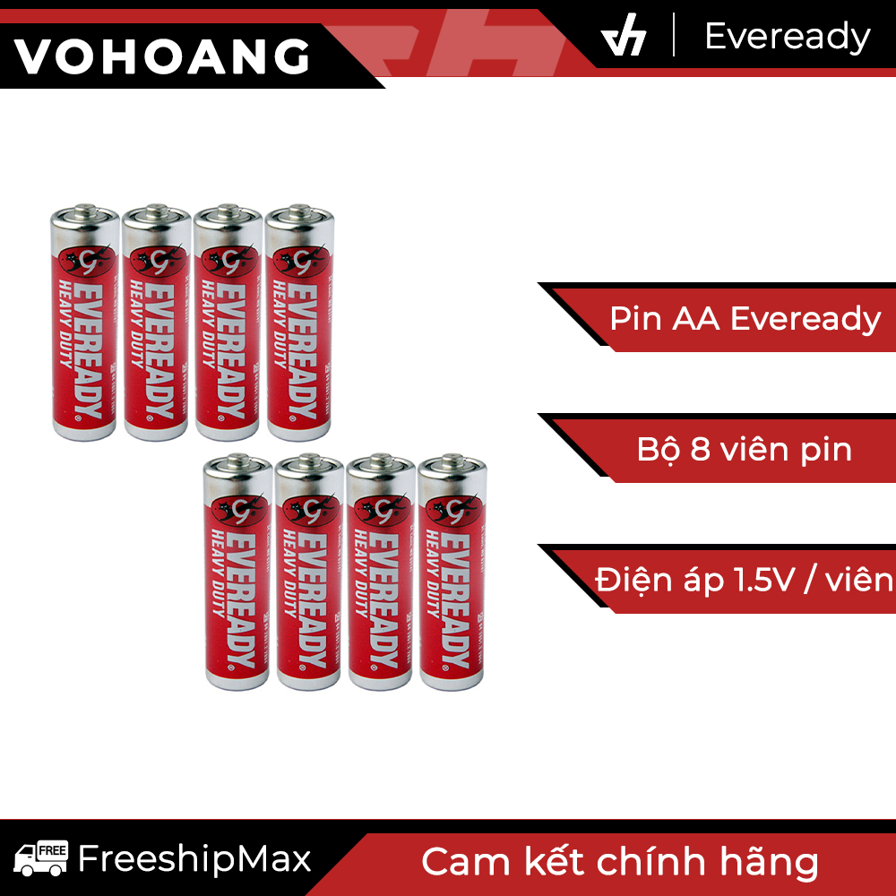 8 pin AA Eveready Heavy Duty