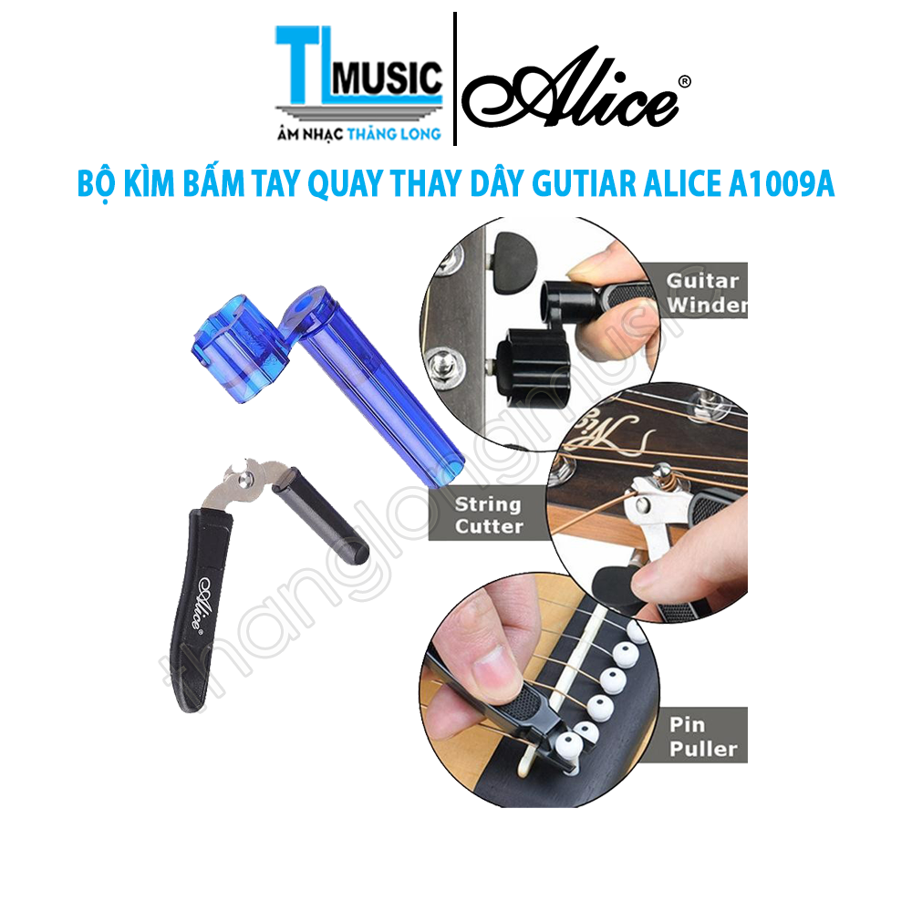 Original Alice a1009a-premium guitar wire changer joystick pliers set (random color delivered)-long music