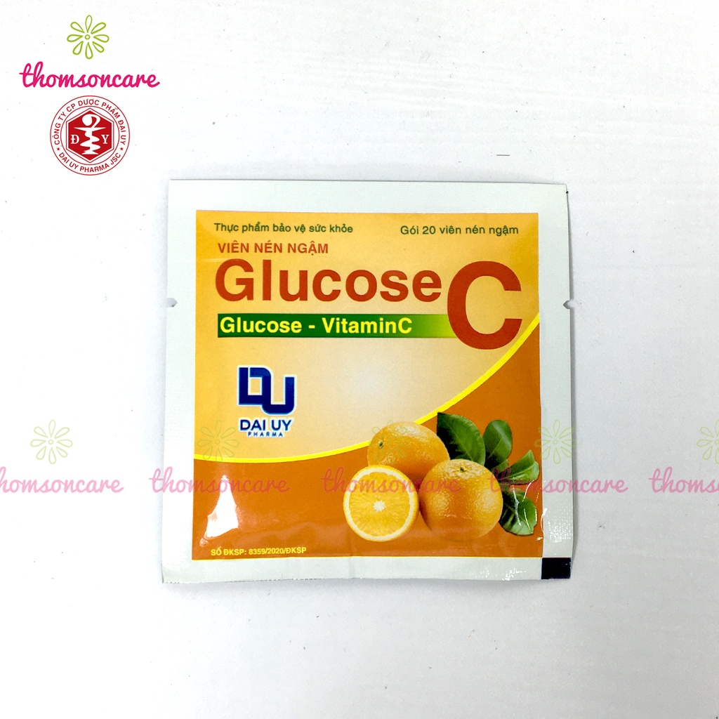 Quà Tặng Kẹo Vitamin C GlucoseC - hỗ trợ tăng đề kháng, giảm chảy máu chân răng, vị thơm ngon - thomsoncare