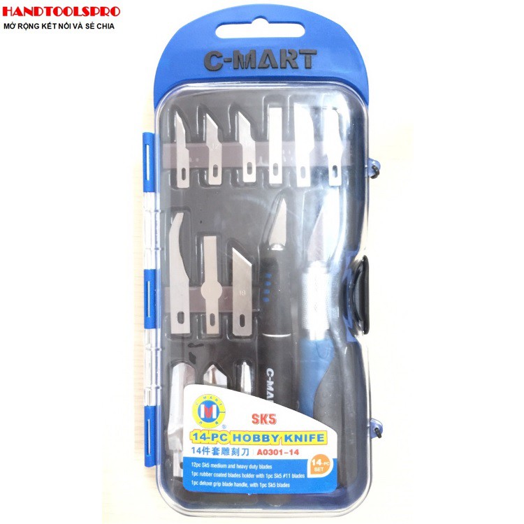 Bộ dao đa năng 14 chi tiết a0301 c-mart
