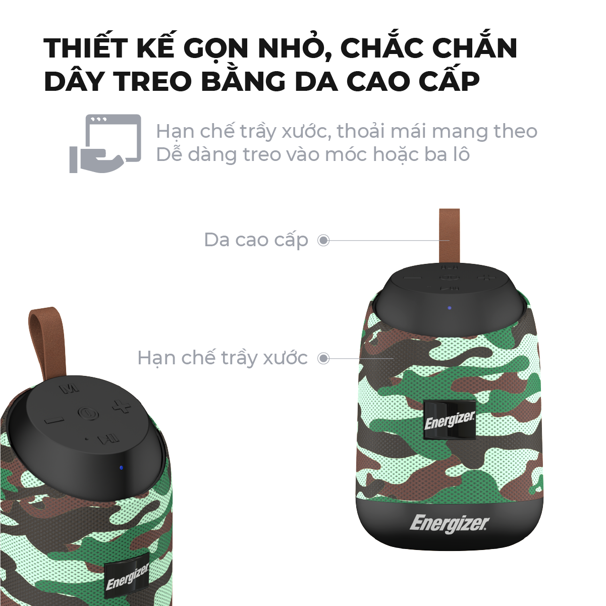 Loa Bluetooth ENERGIZER BTS-061 kiêm sạc dự phòng