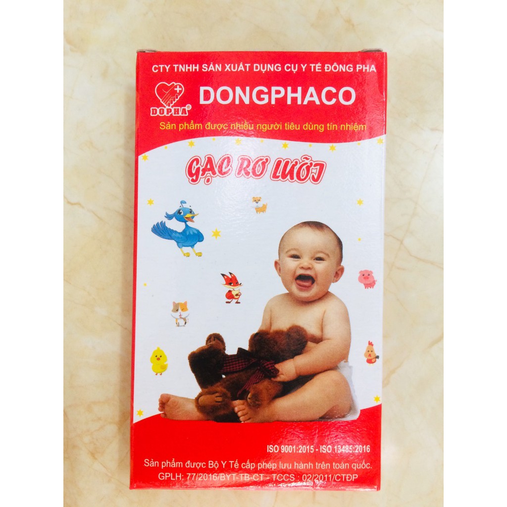 [HCM]COMBO 10 hộp Gạc rơ lưỡi Đông Pha (1 hộp 5 cái)