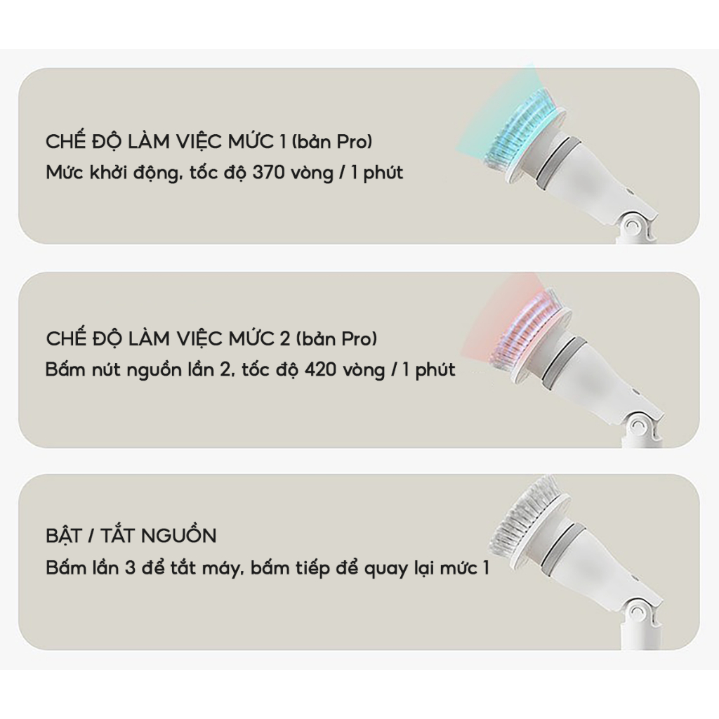 Chổi Cọ Nhà Vệ Sinh Bồn Cầu Toilet Không Dây Đa Năng SENNAI Công Suất 25W Pin 4000mAh - Hàng Chính Hãng Mẫu Mới