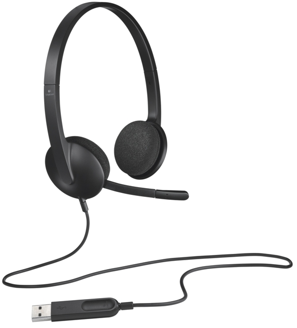 Tai nghe chụp tai có dây Logitech H340 - Hàng chính hãng