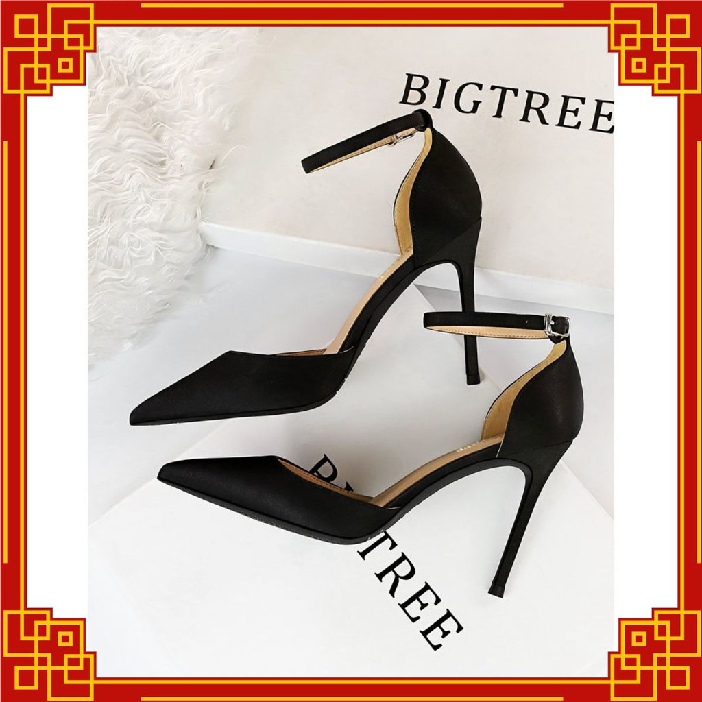 Giày cao gót da lộn phong cách nữ tính sang chảnh mã THC50