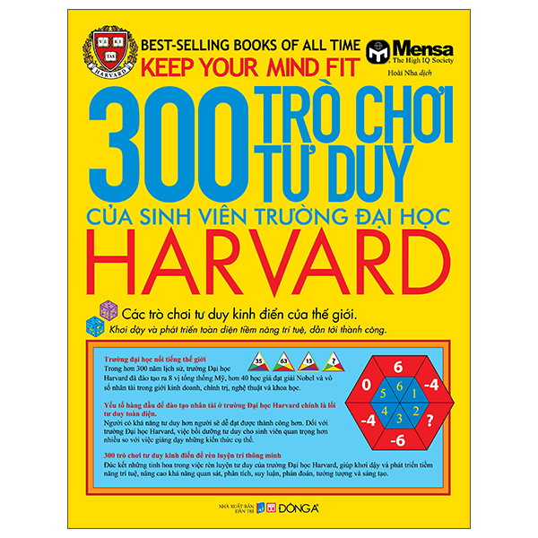 Fahasa - 300 trò chơi tư duy của sinh viên trường đại học harvard