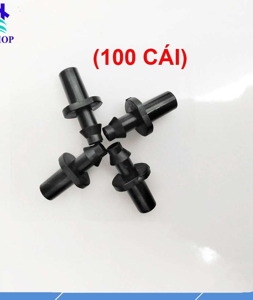 100 cái - Khởi thủy 6mm đầu trơn đầu ngạnh khởi thủy 6ly, đầu nối béc phun sương, béc tưới phun mưa