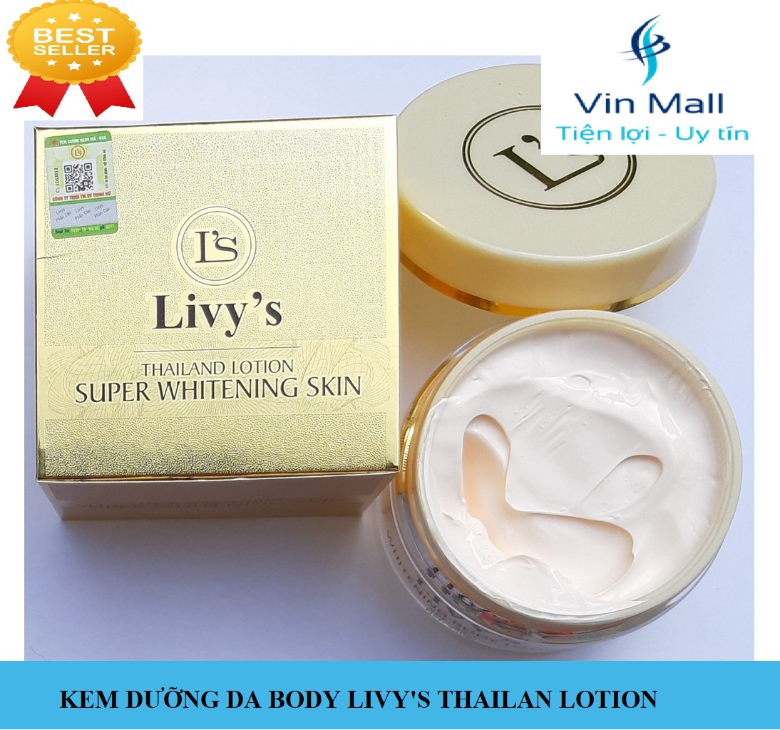 Kem Dưỡng Body Livy’s Thái Lan – Dưỡng Trắng Chống Nắng Body 250g