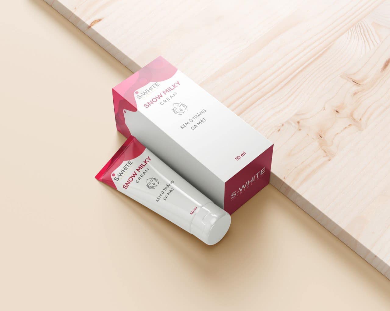 Kem ủ trắng da mặt S-White 50ml