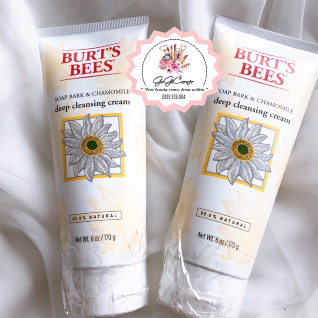 SỮA RỬA MẶT BURT’S BEES SOAP BARK & CHAMOMILE DEEP CLEANSING CREAM 170GR