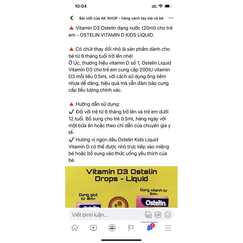 Vitamin D3 Ostelin Hàng  Úc