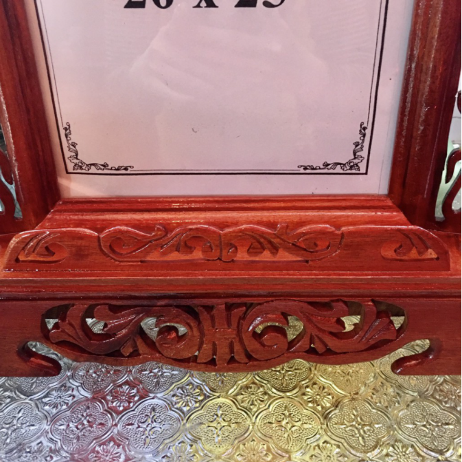 Khung hình gỗ bàn thờ(hình 20*25cm )-Kiểu Dáng Sang Trọng