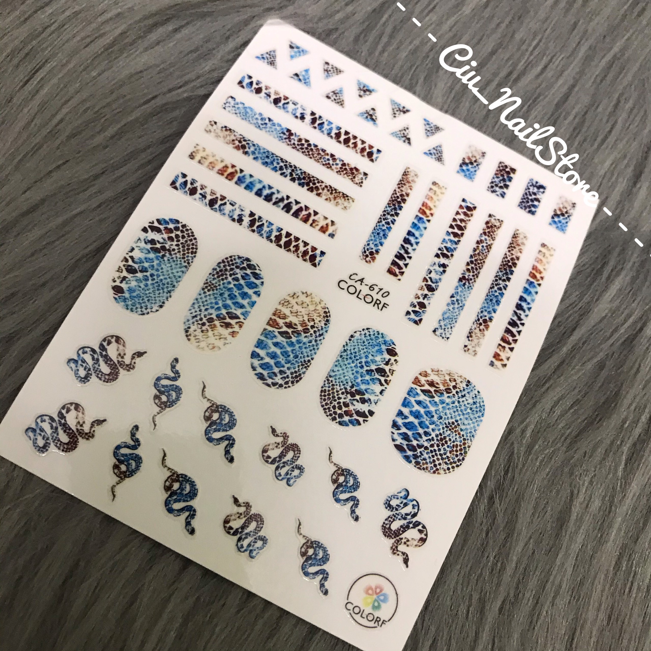 STICKER DÁN MÓNG HÌNH RẮN