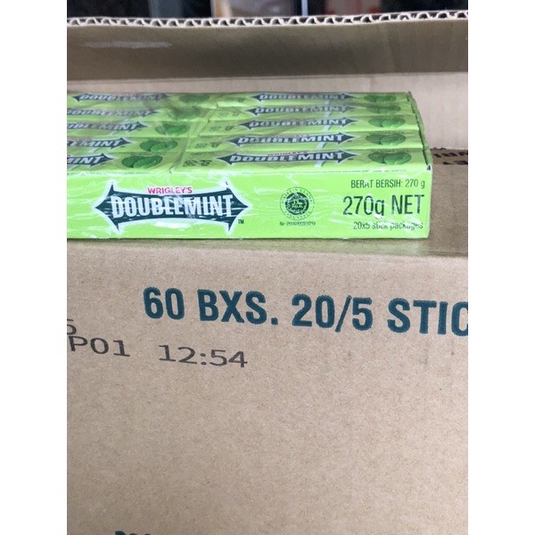 Hộp 20 thanh kẹo cao su doublemint