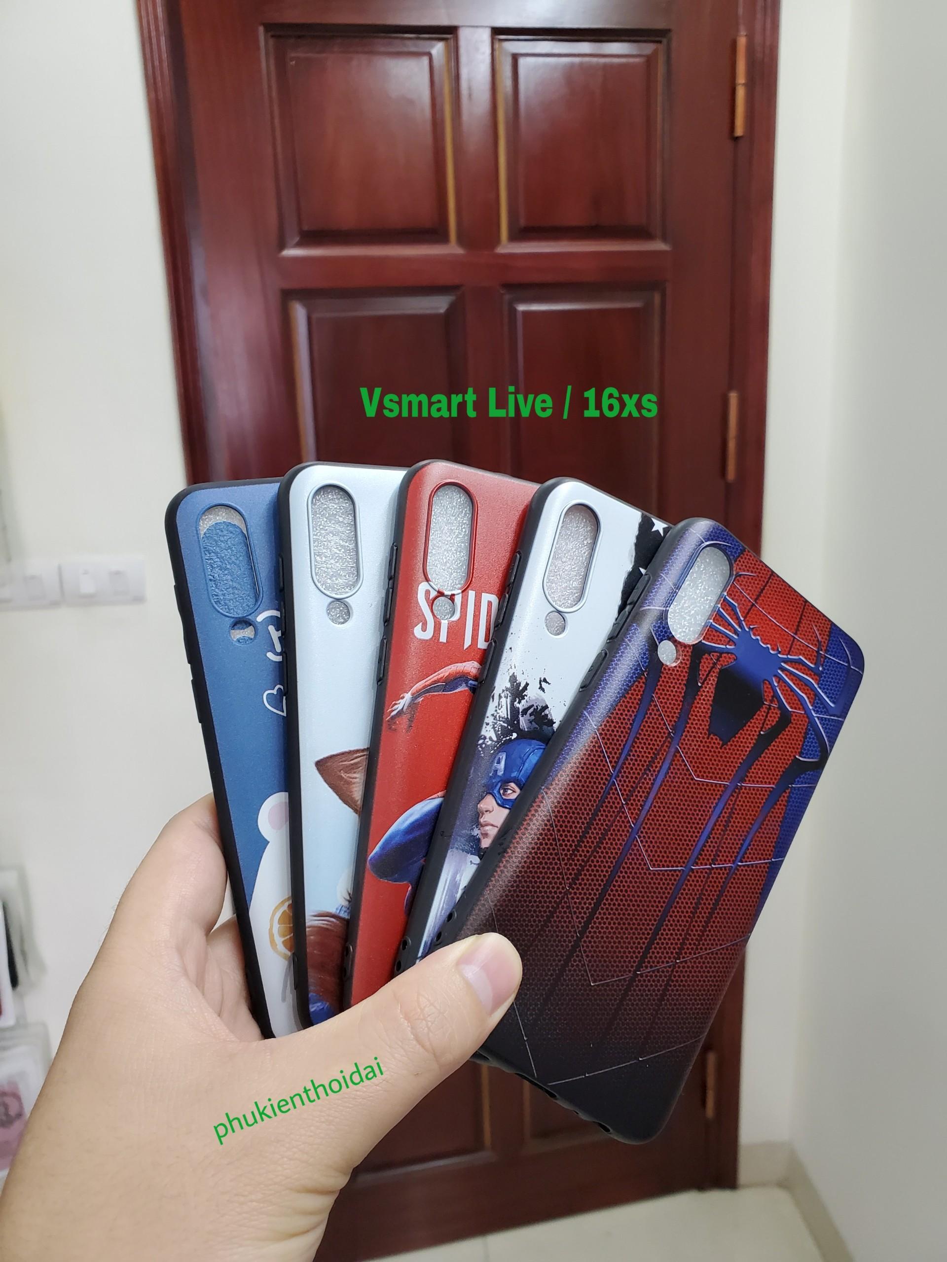 Ốp lưng Vsmart Live chống sốc in 3D dẻo cao cấp