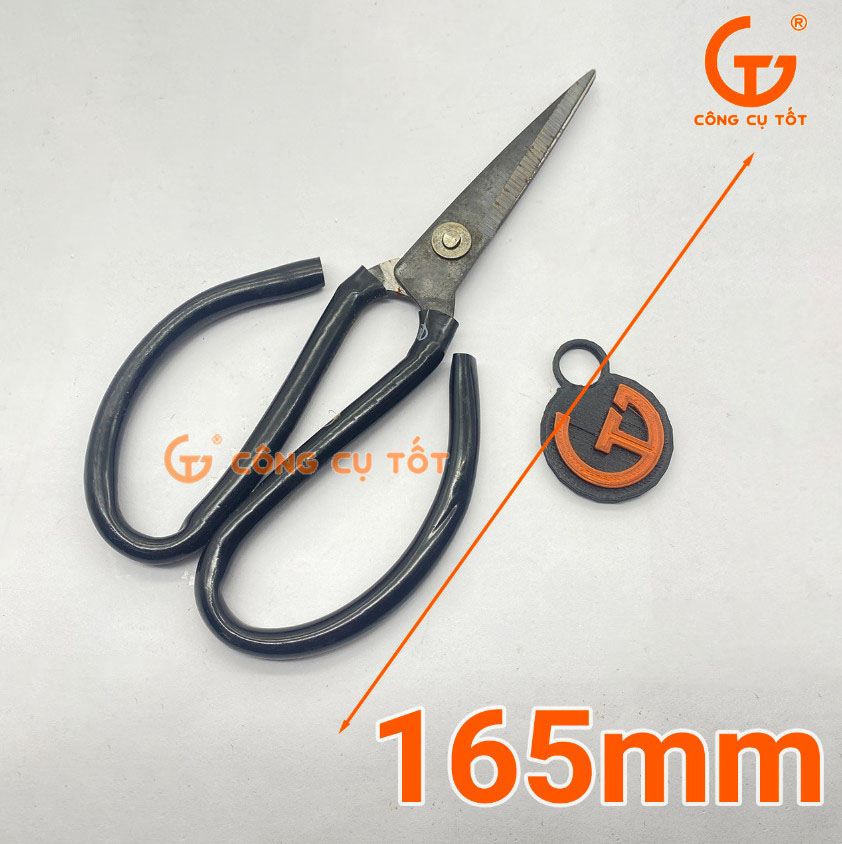 Kéo cắt cành đen tay bướm A2 180mm, 165mm