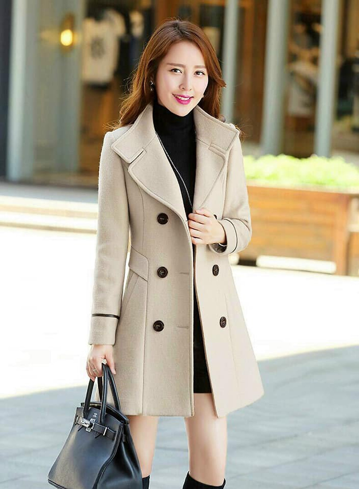 ÁO KHOÁC DẠ CỔ VEST CAO CẤP
