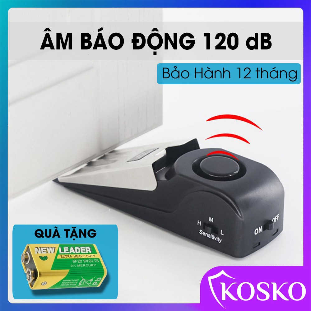 Thiết Bị Chặn Cửa Báo Động Chống Trộm Thông Minh 3 Chế Độ Âm Thanh Bảo Vệ Bản Thân Gia Đình Bạn - Tặng Kèm Pin 9V - Hàng Cao Cấp