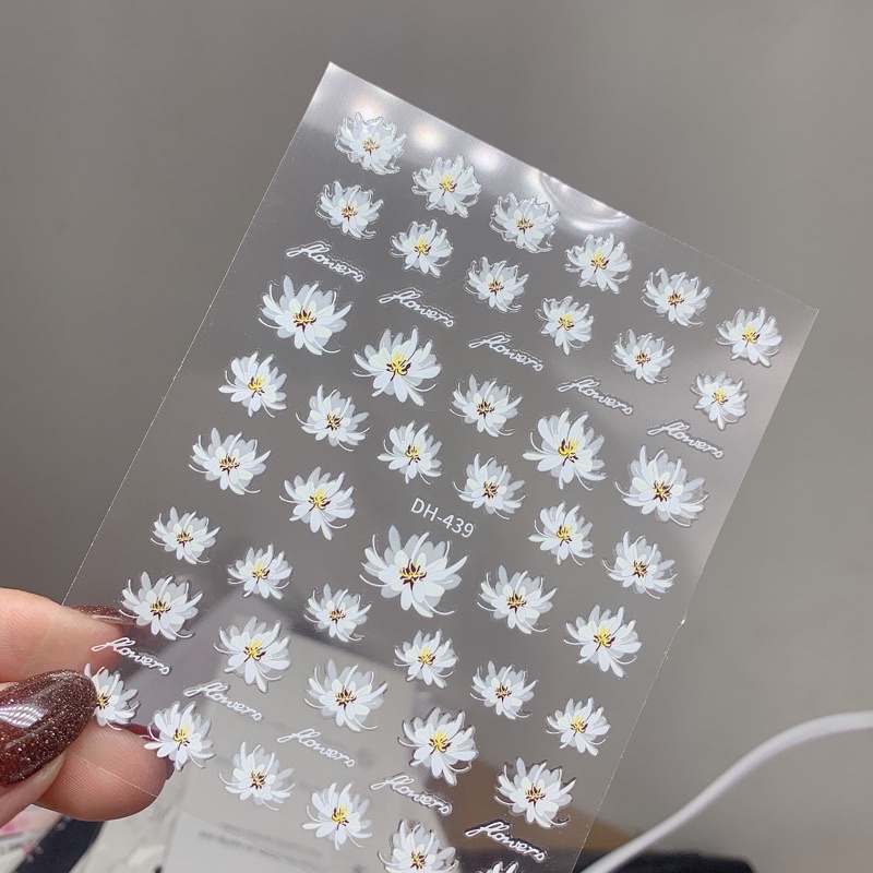 Stick dán móng siêu xinh nhiều mẫu và stick hoa lụa làm nail