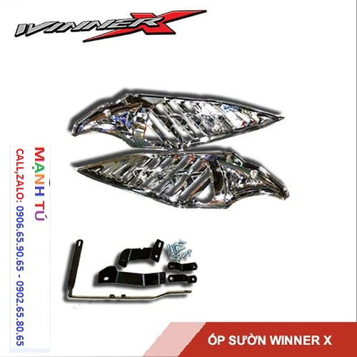 Ốp sườn cho xe winner x mạ crom