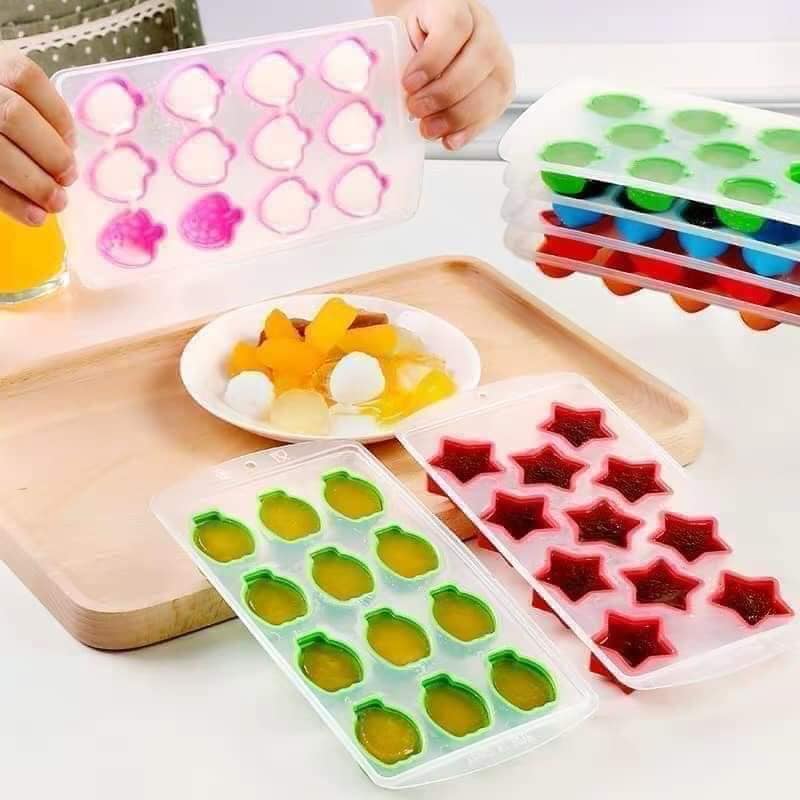 Bộ 3 Khuôn Làm Đá Thạch Rau Câu Silicon Cực Đẹp ĐỦ CÁC HÌNH, khuôn làm thạch, khuôn làm đá, khuôn làm chocolate, khay làm đá, làm bánh, khay làm thạch bằng silicon
