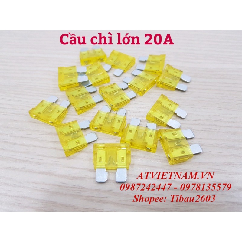 Cầu chì lớn 20A - 30A ( 1 bịch 10 cái)