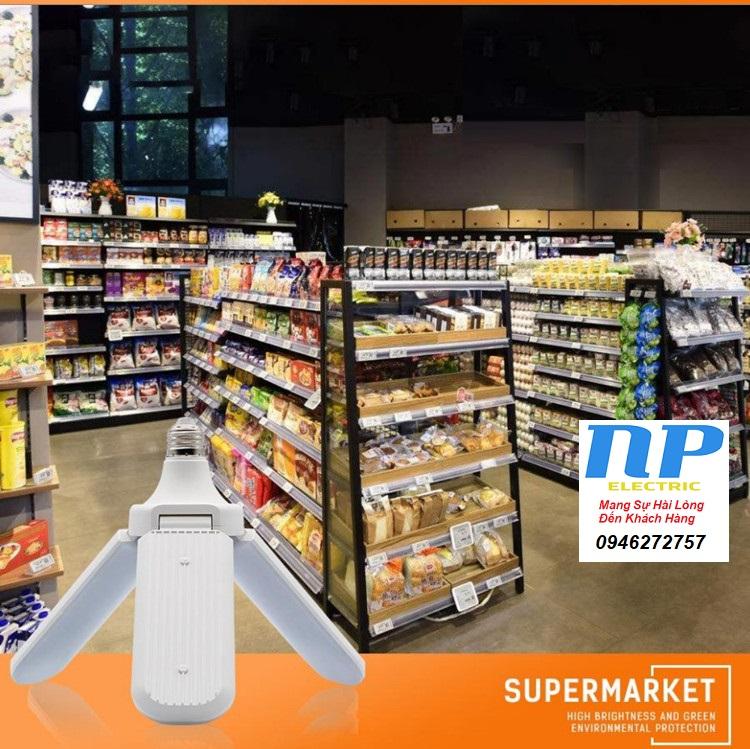 ĐÈN LED SIÊU SÁNG 45W HÌNH 3 CÁNH QUẠT - ĐUI E27