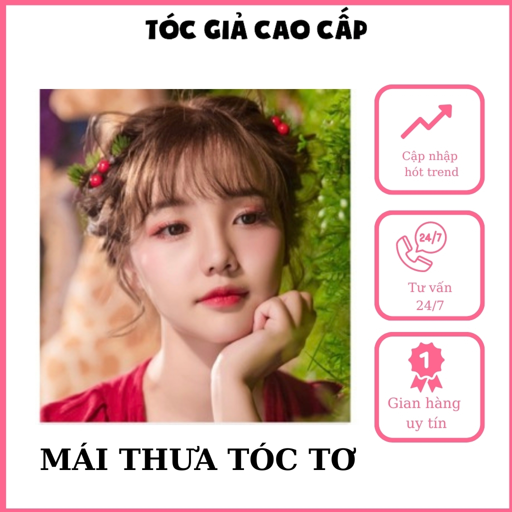 Tóc mái giả ❤️FREESHIP❤️ Tóc mái thưa bát xoăn
