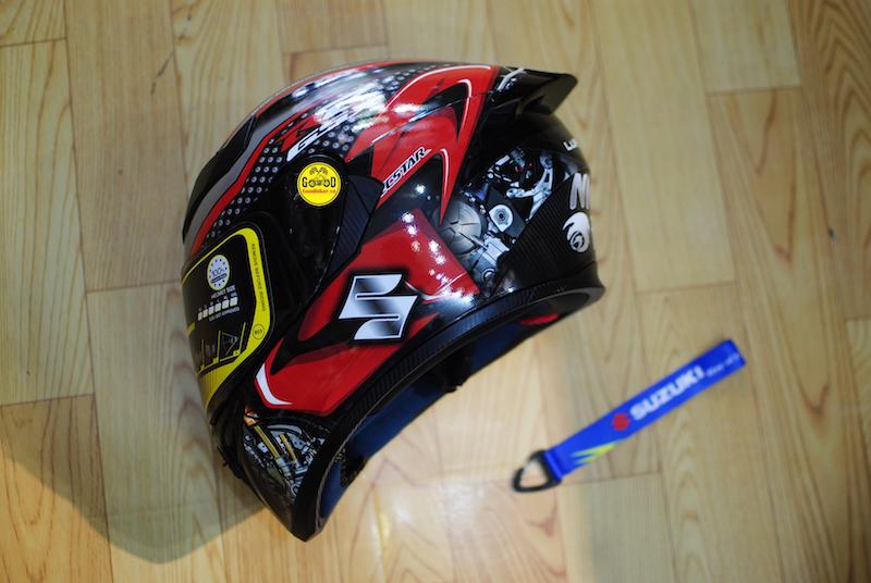 Mũ RoyalM138b lên tem Suzuki màu Đen Đỏ