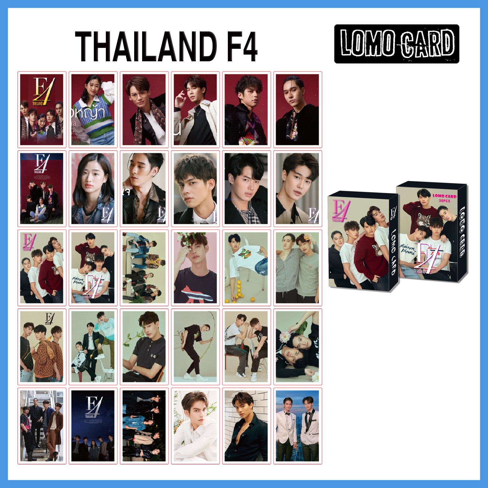 泰星周边泰国F4 billkin pp Bright Win TAY-NEW写真卡片lomo卡