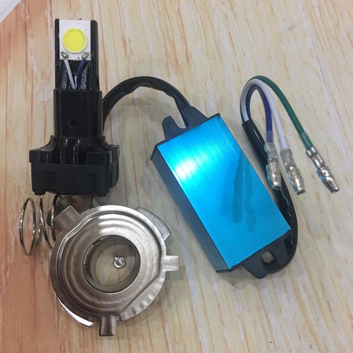 Đèn LED 2 tim chân M5 với quạt tản nhiệt siêu bền - siêu sáng độ ô tô xe máy siêu chất G218