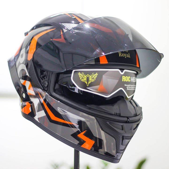 Mũ Bảo Hiểm Fullface 2 Kính ROYAL M137