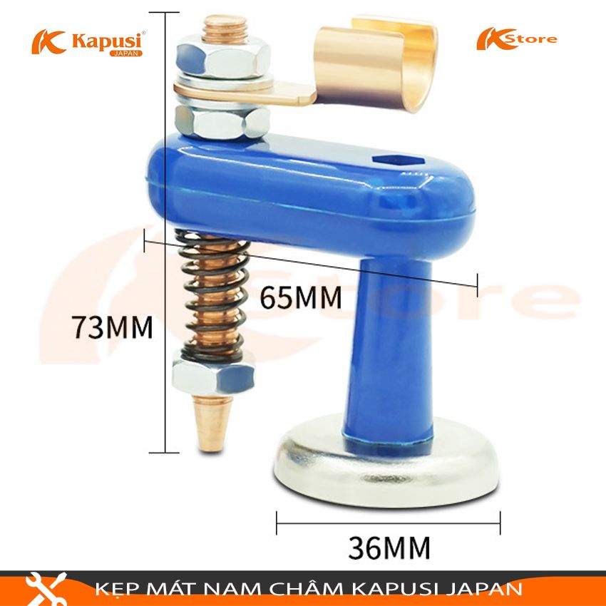 Kẹp mát nam châm đơn kapusi japan 500a