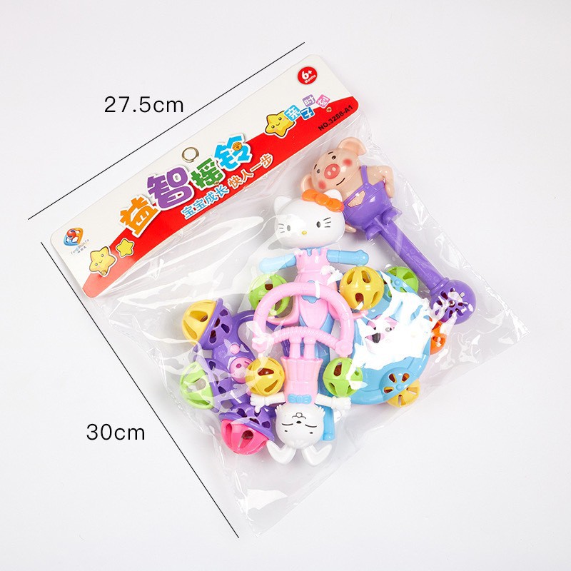 [HCM]Đồ chơi 5 lục lạc dành cho bé từ 3 tháng trở lên