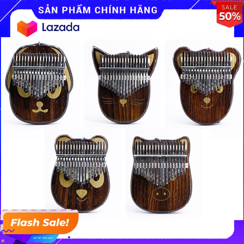 Đàn kalimba 17 phím tặng stick màu và búa chỉnh âm GECKO331