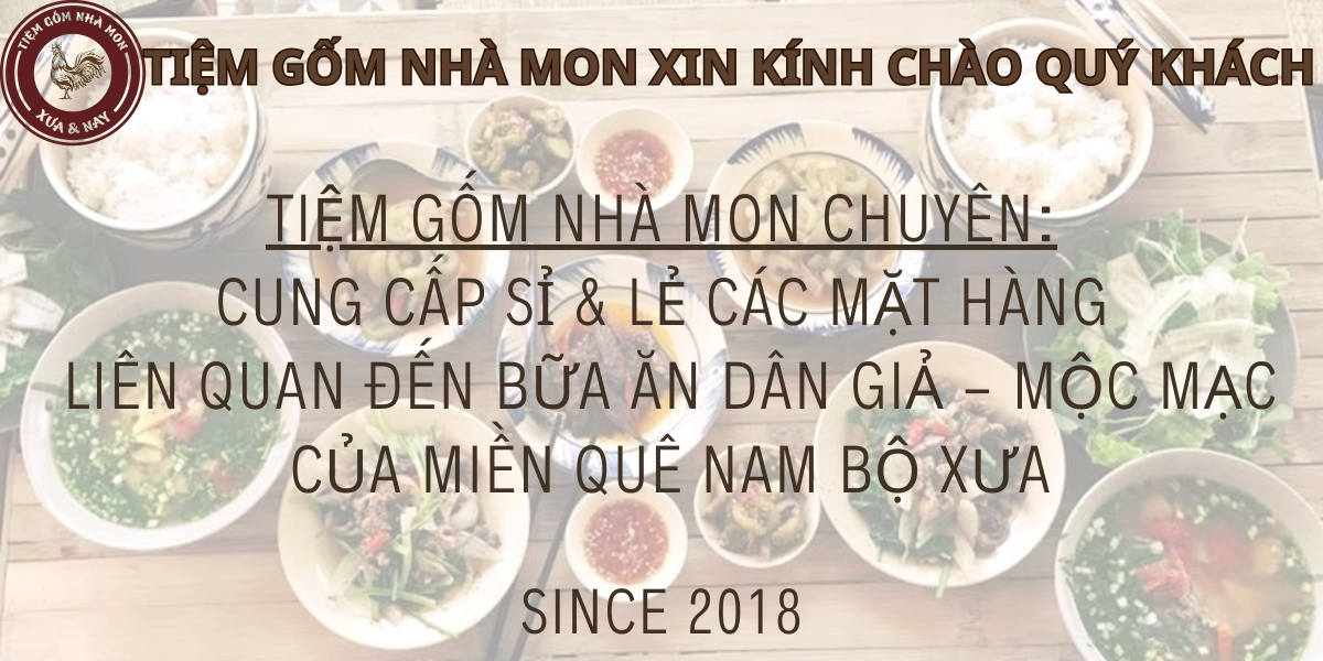 [HÀNG THÔ]TÔ CON GÀ LỚN ĐƯỜNG KÍNH 20.5cm (PHONG CÁCH NAM BỘ XƯA)