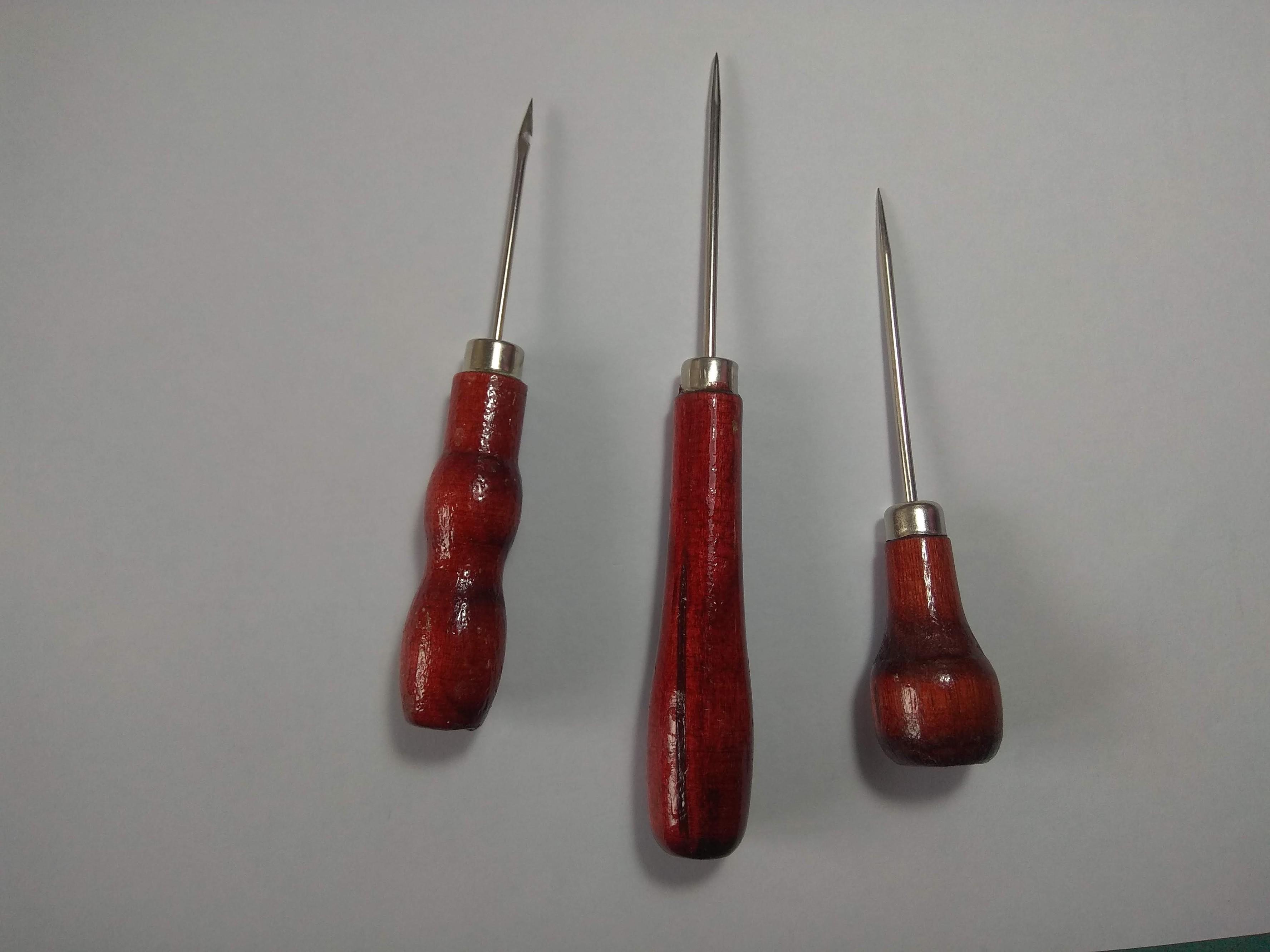 bộ 3 kim khâu giày cán gỗ