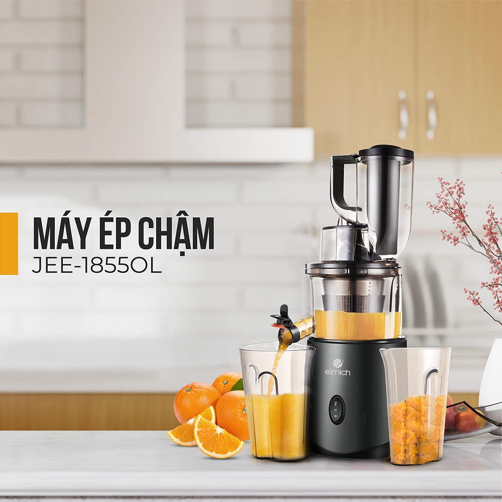 Máy ép trái cây Elmich JEE-1855OL ( Điện áp 220V - Công suất 240W - Màu Đen)