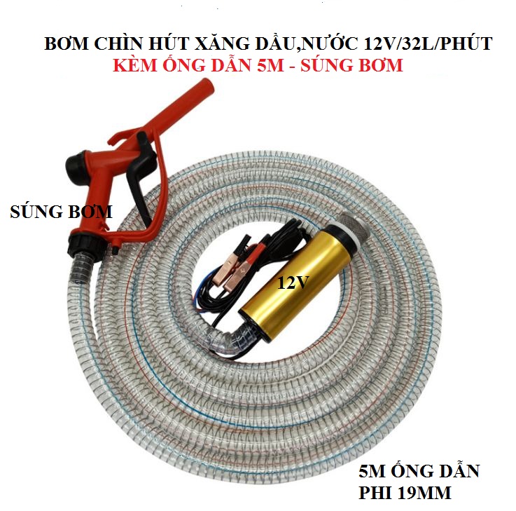 Bơm chìm 12V/24V công suất 80W