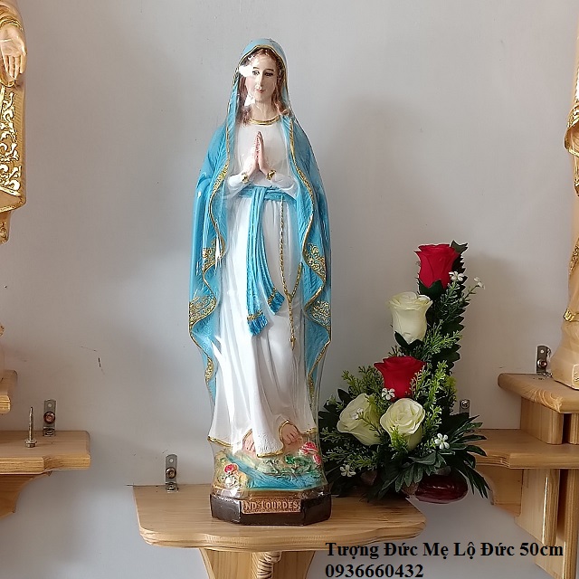 TƯỢNG ĐỨC MẸ LỘ ĐỨC (Lourdes) 50CM TƯỢNG CÔNG GIÁO COMPOSITE
