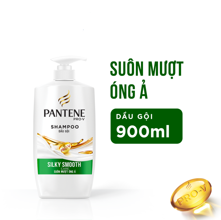 Dầu gội Pantene Suôn mềm óng ả 900ml
