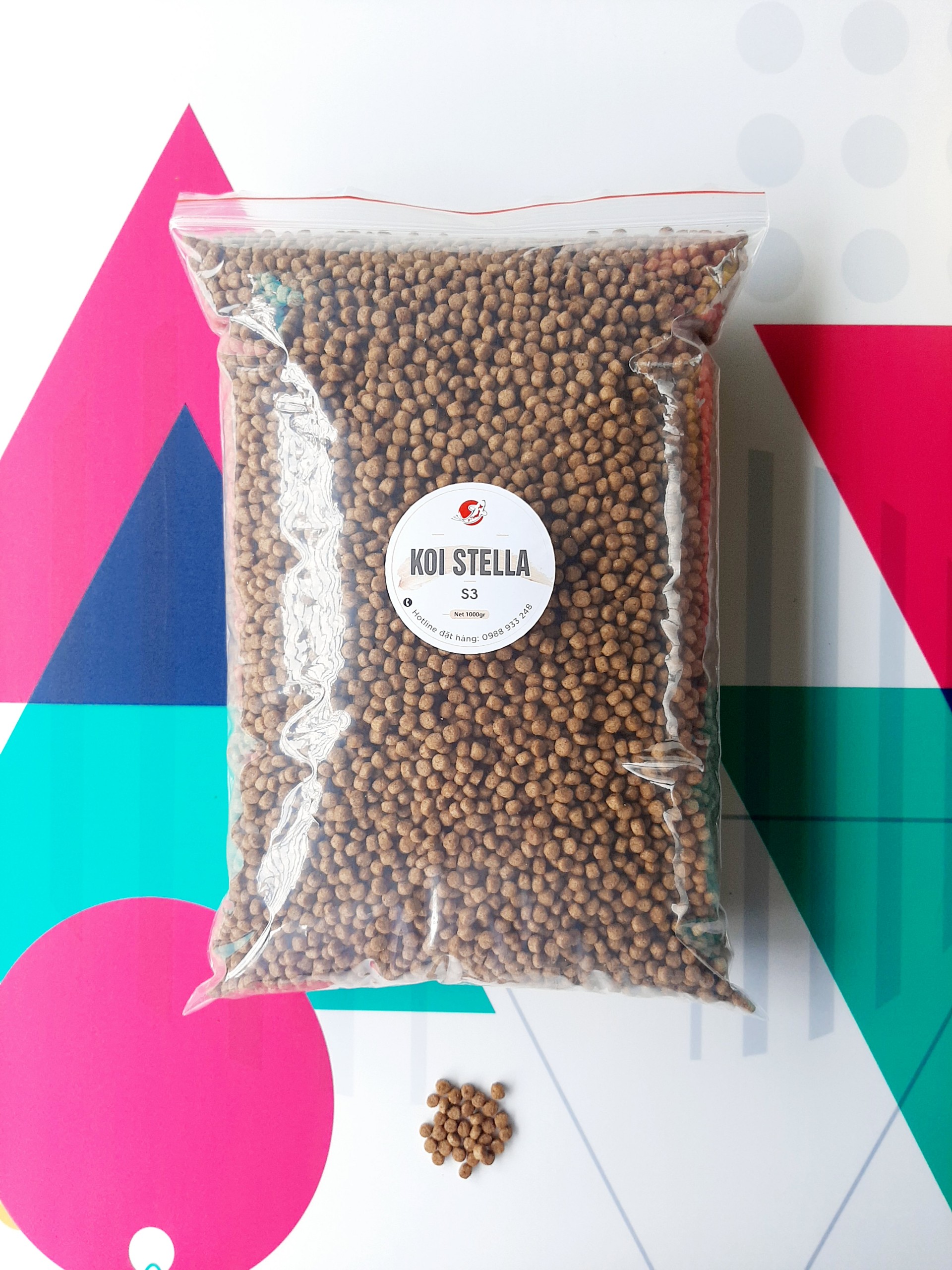 Cám KOI STELLA S3 (3mm)cho cá Koi, cá Cảnh/ 1KG