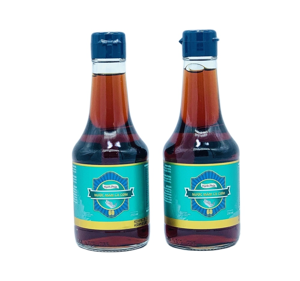 (THÙNG XỐP COMBO 02 CHAI - MỖI CHAI 250ML) Nước mắm Hạnh Phúc 60 độ đạm chai 250ml