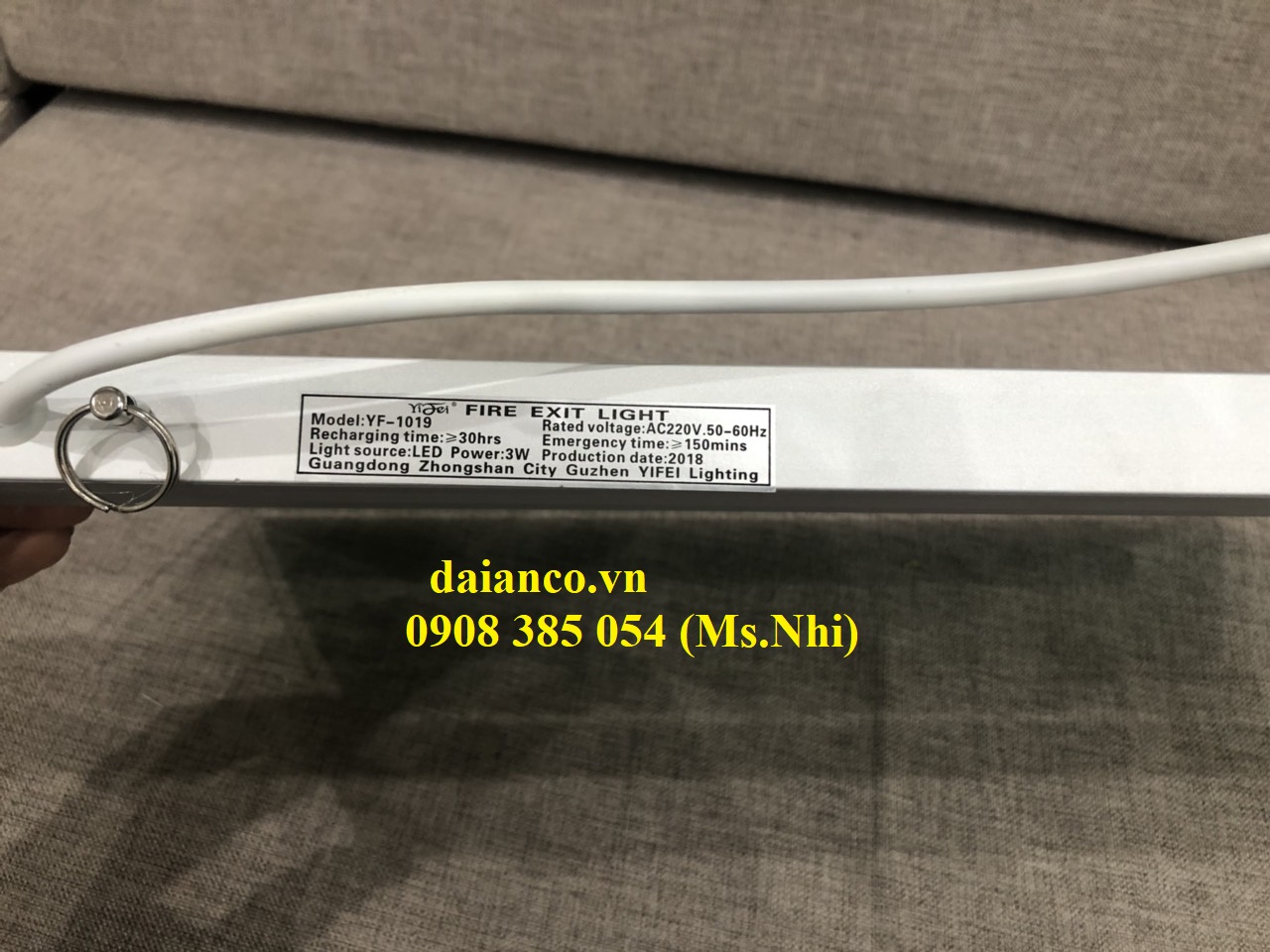 Biển Chỉ Dẫn Thoát Nạn Hai Mặt Exit Lối Thoát YF-1019 (YF2- 0ELT-1019)